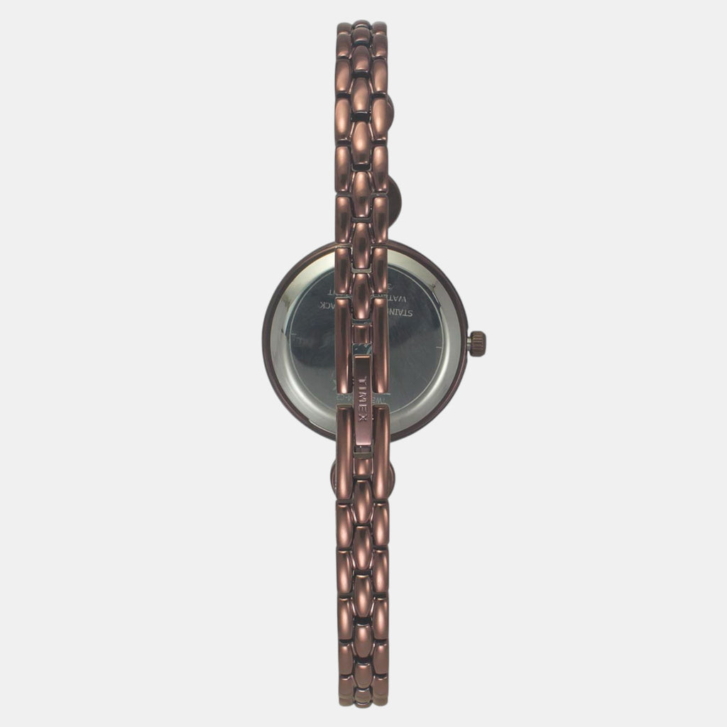 Fria Women Quartz Dial Analog Brass Watch TWEL18204