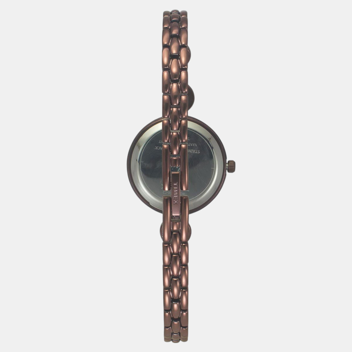 Fria Women Quartz Black Dial Analog Brass Watch TWEL18204