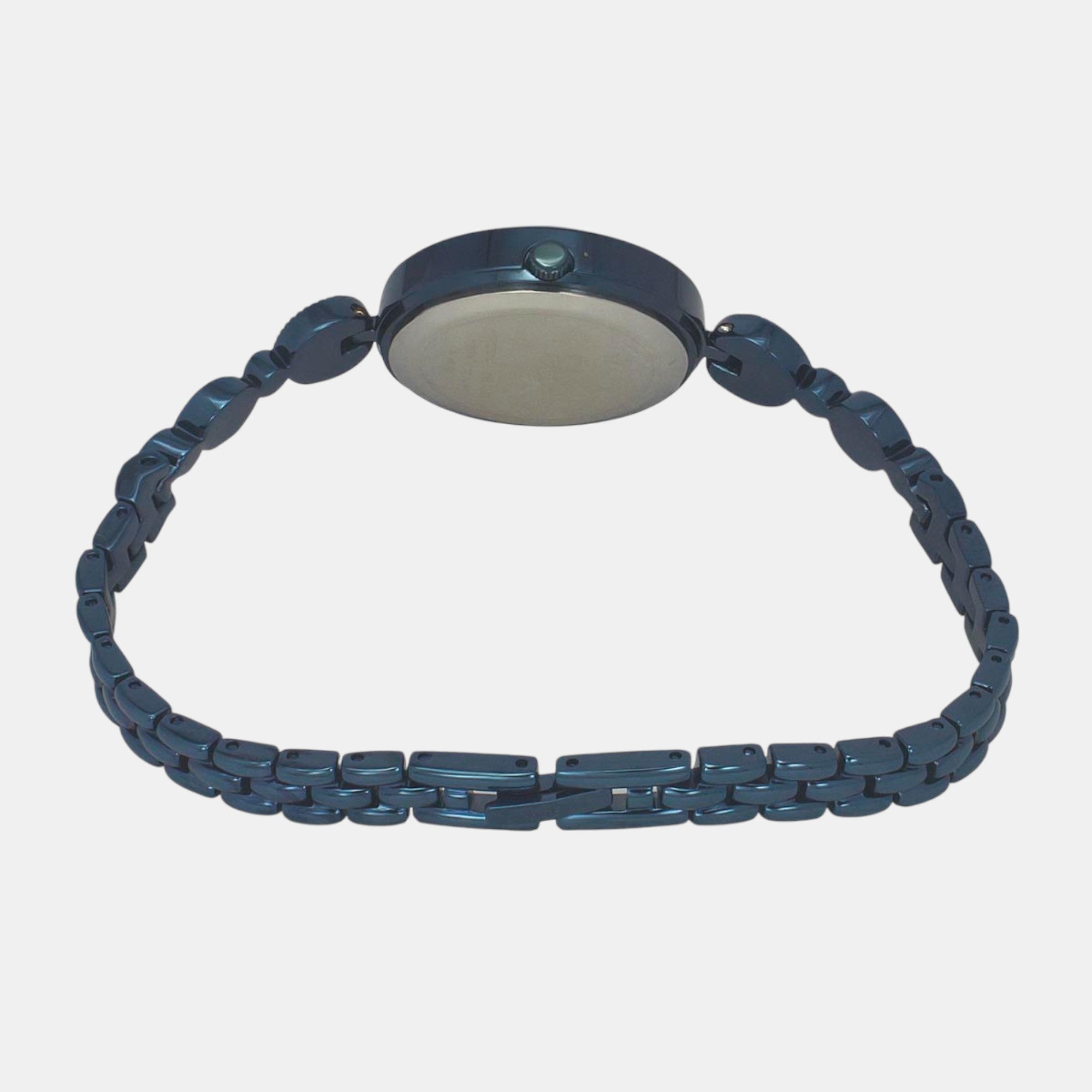 Fria Women Quartz Blue Dial Analog Brass Watch TWEL18205