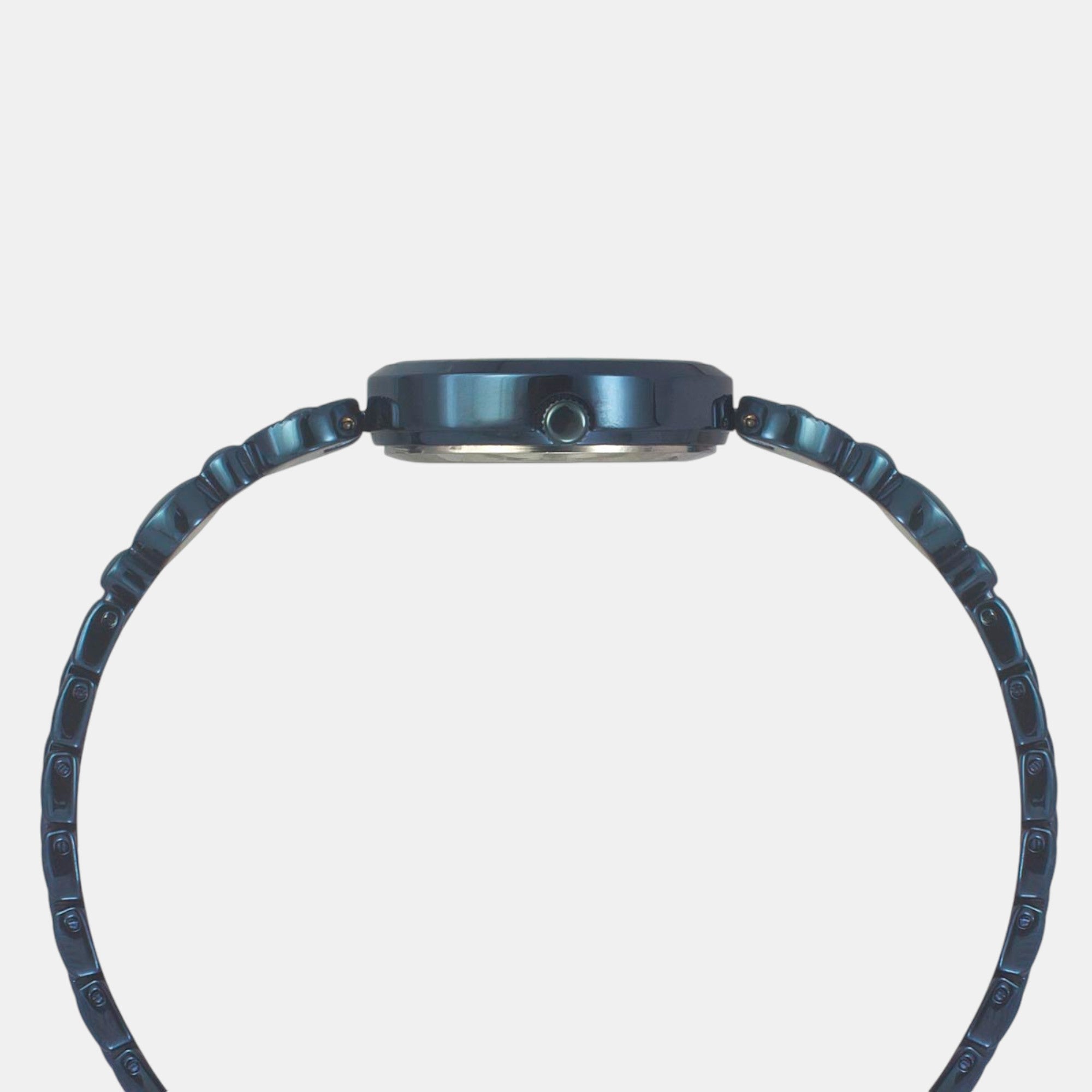 Fria Women Quartz Blue Dial Analog Brass Watch TWEL18205