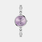 Fria Women Quartz Purple Dial Analog Brass Watch TWEL18300