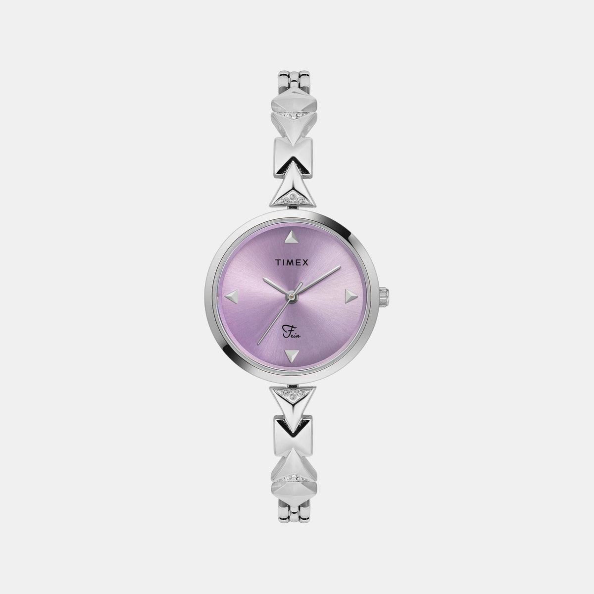 Fria Women Quartz Purple Dial Analog Brass Watch TWEL18300