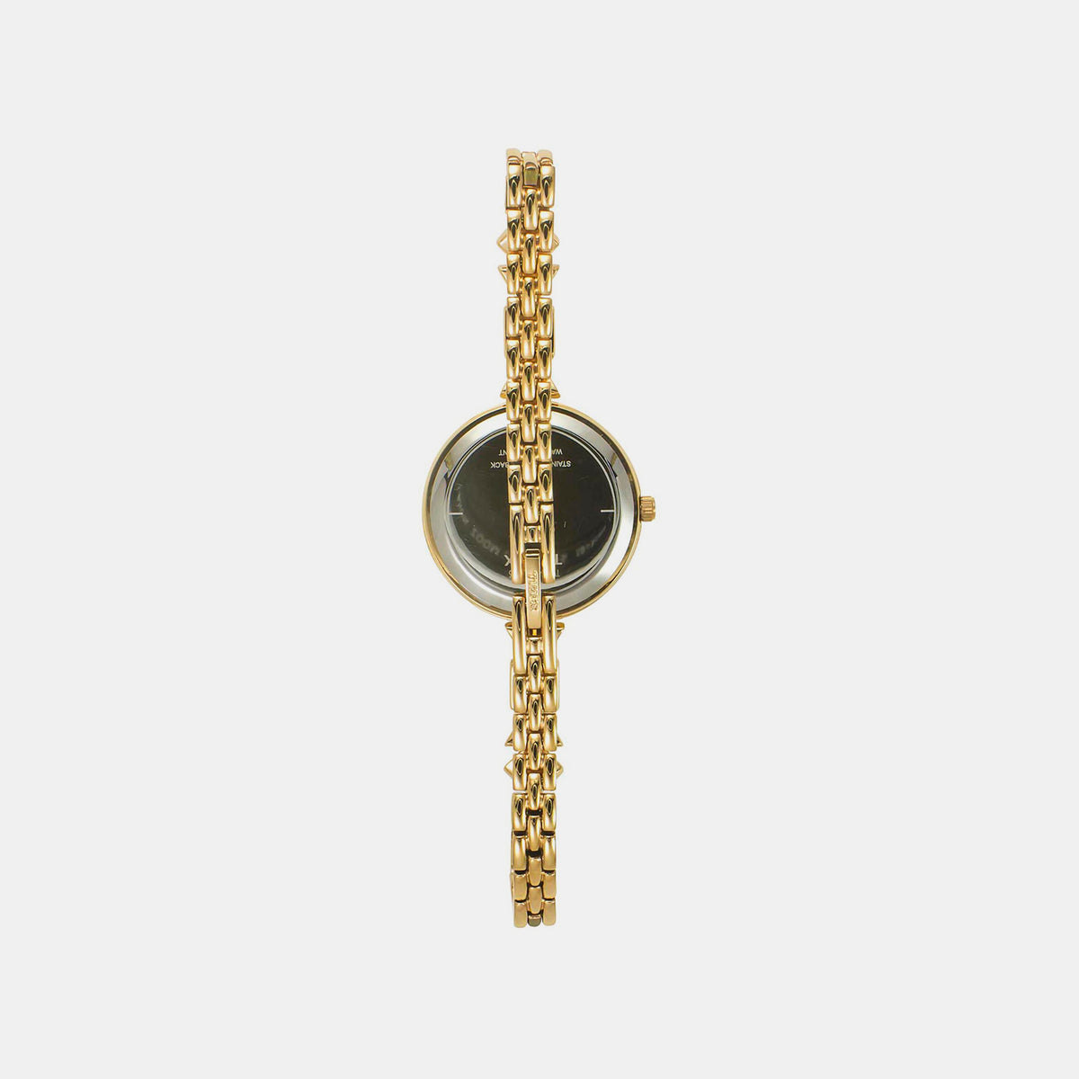 Fria Women Quartz White Dial Analog Brass Watch TWEL18301