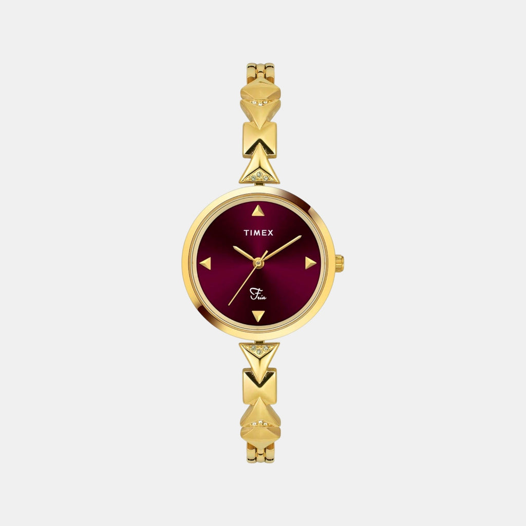 Fria Women Quartz Dial Analog Brass Watch TWEL18304