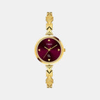 Fria Women Quartz Dial Analog Brass Watch TWEL18304