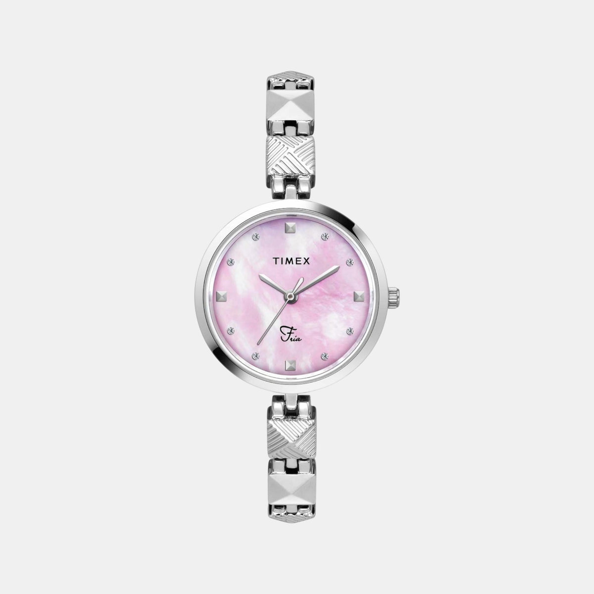 Fria Women Quartz Mother Of Pearl Dial Analog Brass Watch TWEL18307