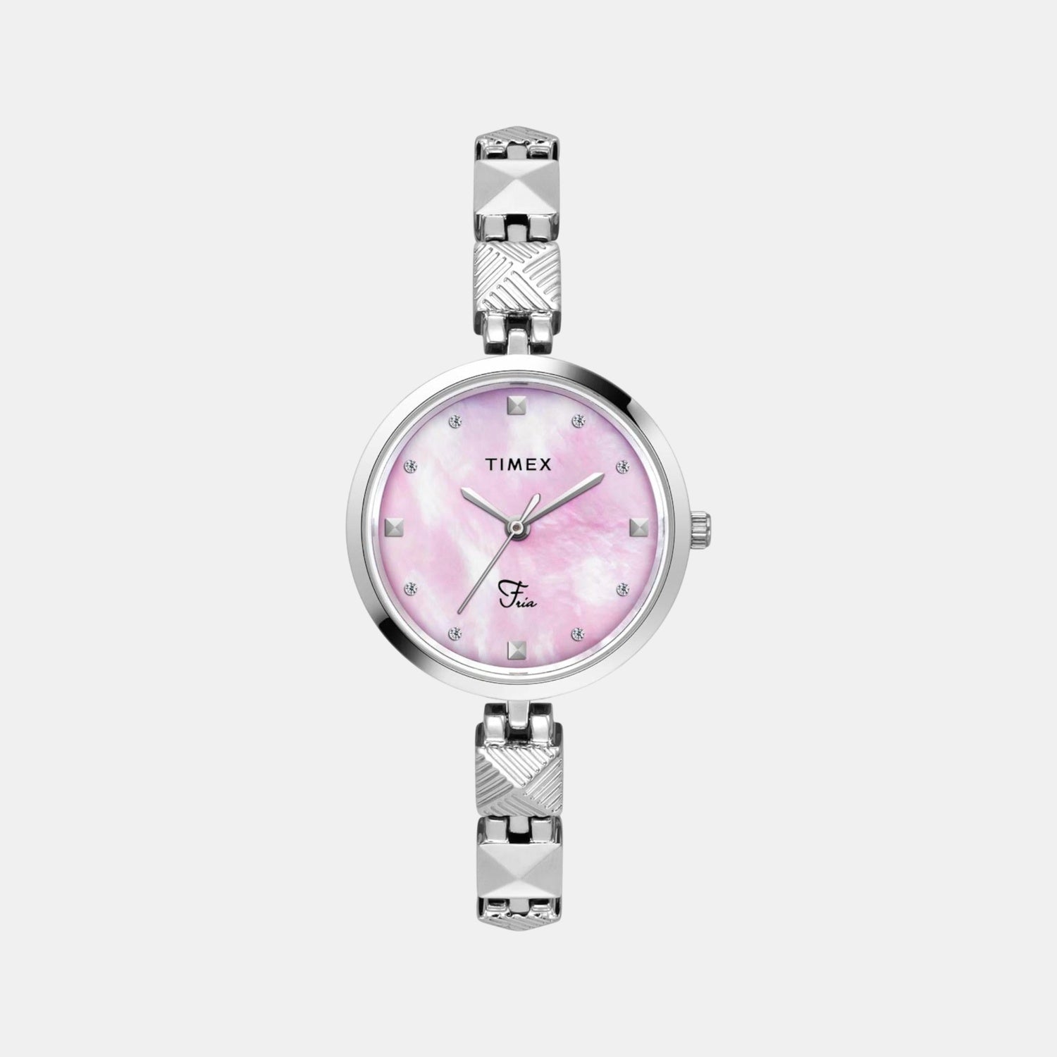 Fria Women Quartz Mother Of Pearl Dial Analog Brass Watch TWEL18307