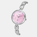 Fria Women Quartz Mother Of Pearl Dial Analog Brass Watch TWEL18307