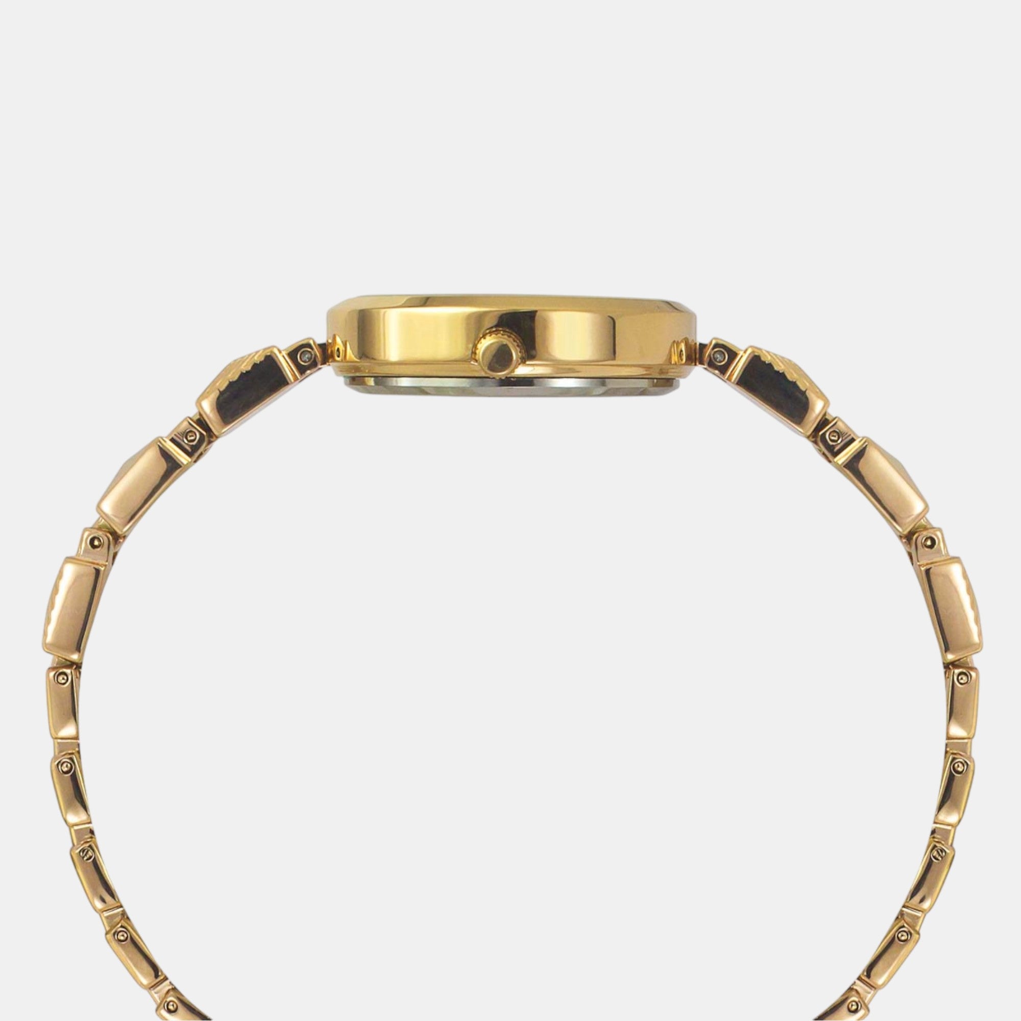 Fria Women Quartz Teal Dial Analog Brass Watch TWEL18308