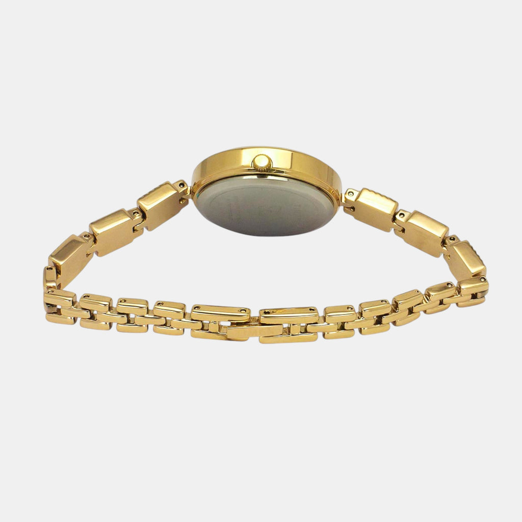 Fria Women Quartz Teal Dial Analog Brass Watch TWEL18308