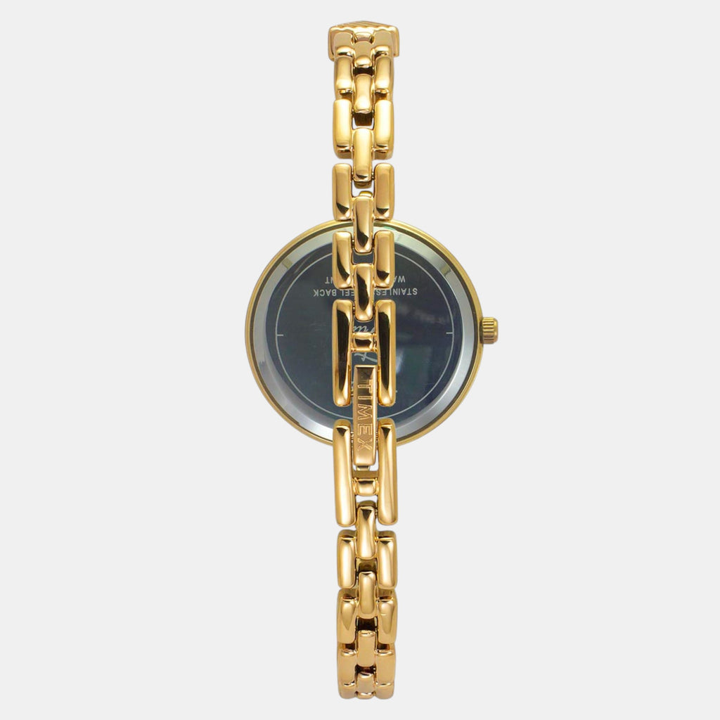 Fria Women Quartz Teal Dial Analog Brass Watch TWEL18308