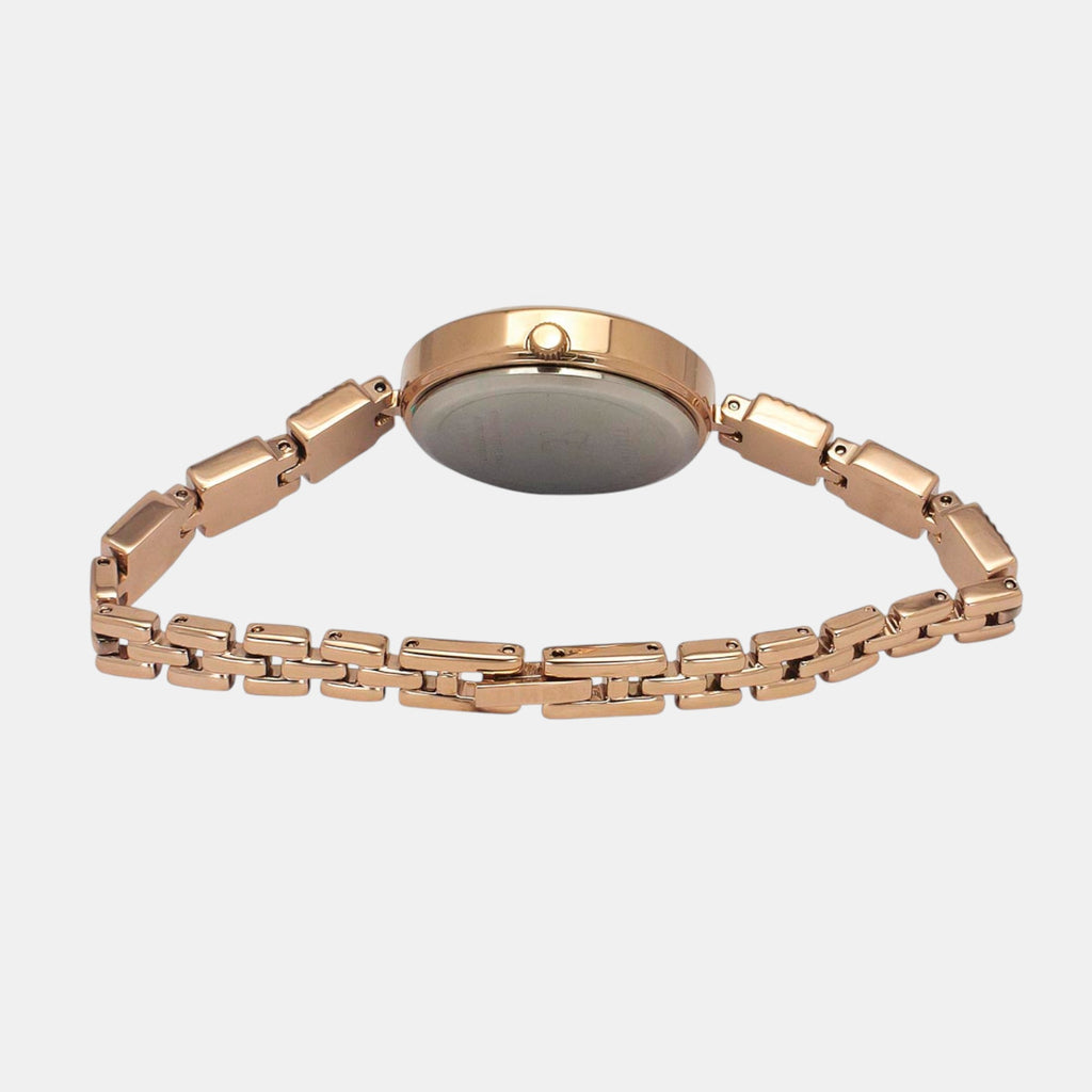 Fria Women Quartz Mother Of Pearl Dial Analog Brass Watch TWEL18309