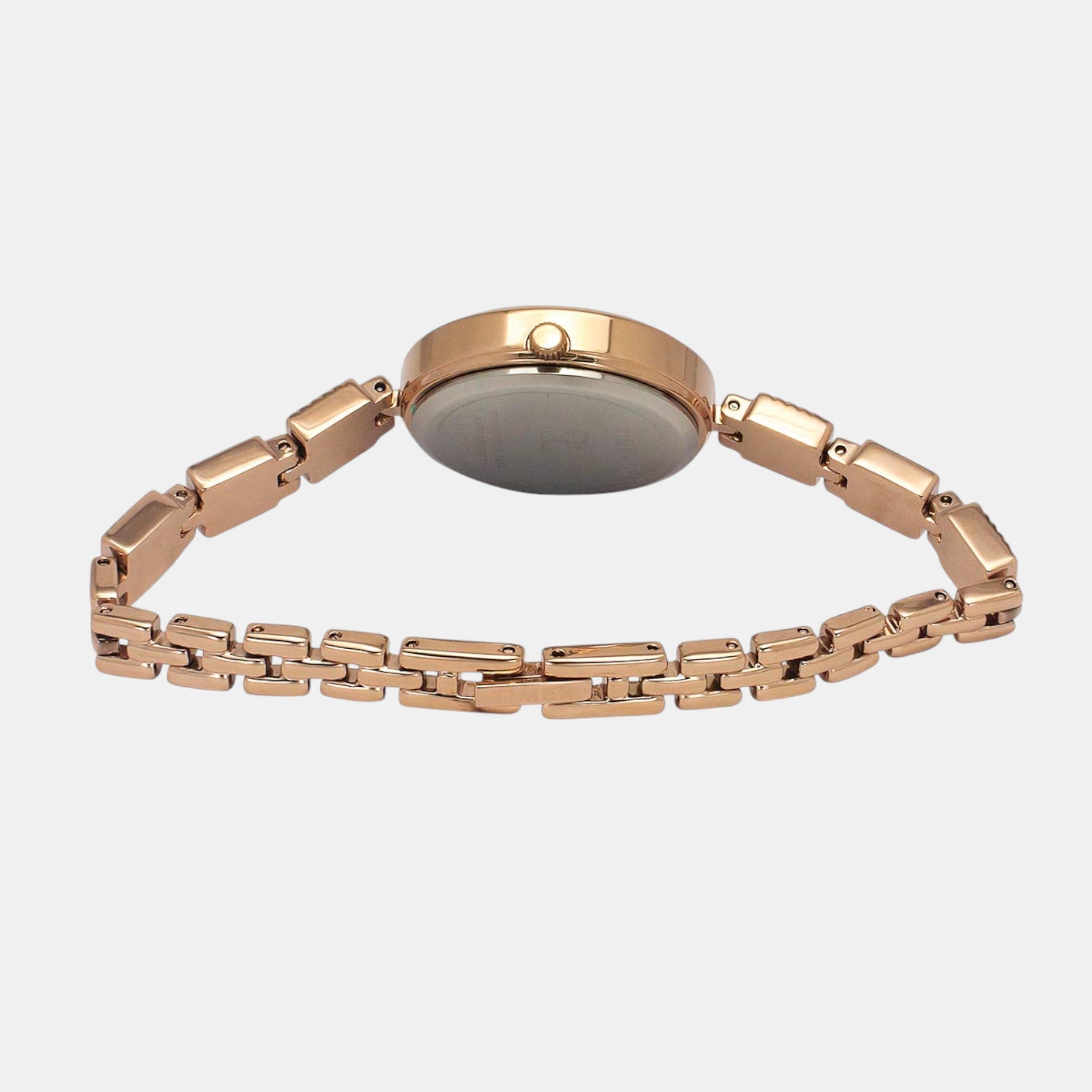 Fria Women Quartz Mother Of Pearl Dial Analog Brass Watch TWEL18309