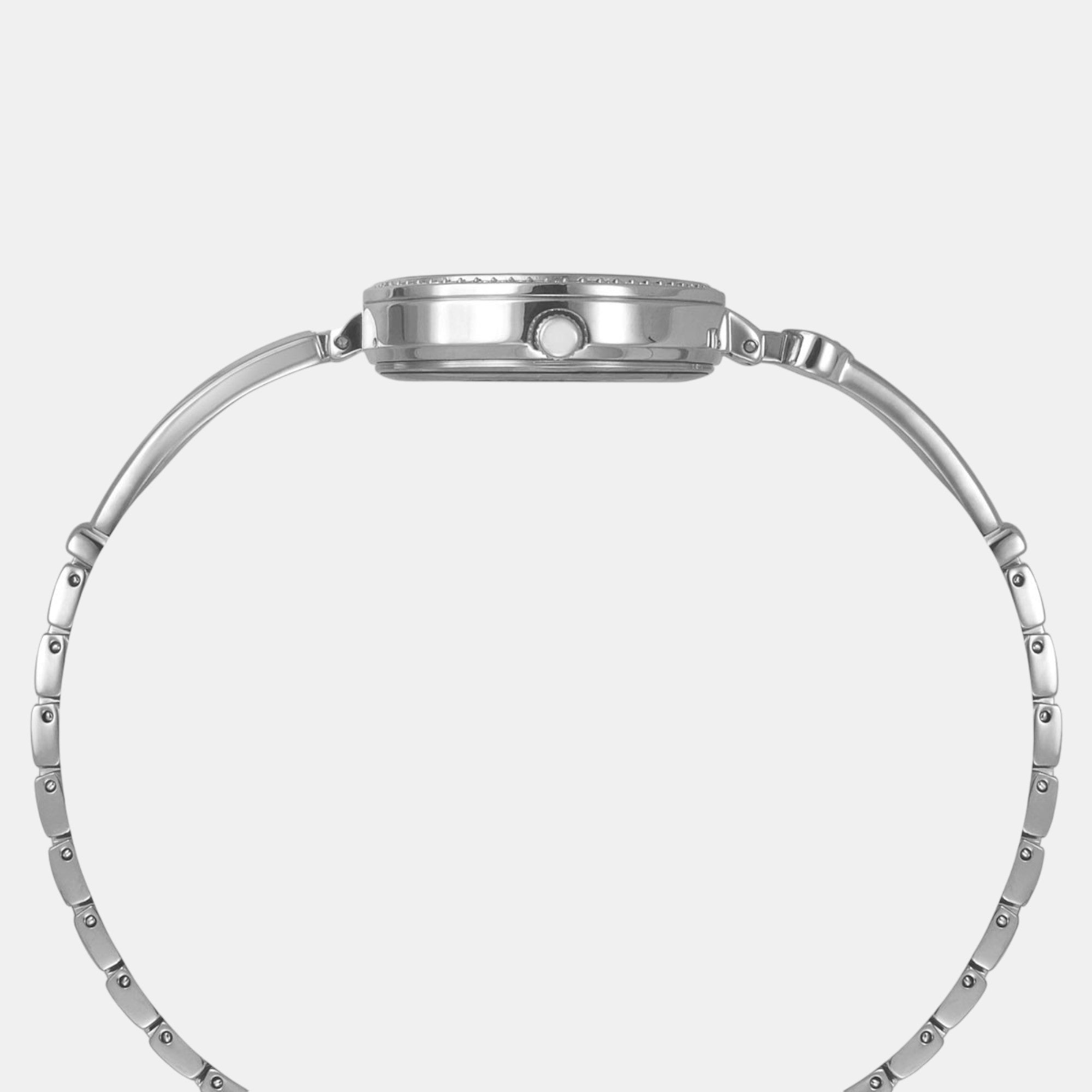 Fria Women Quartz Mother Of Pearl Dial Analog Brass Watch TWEL18404