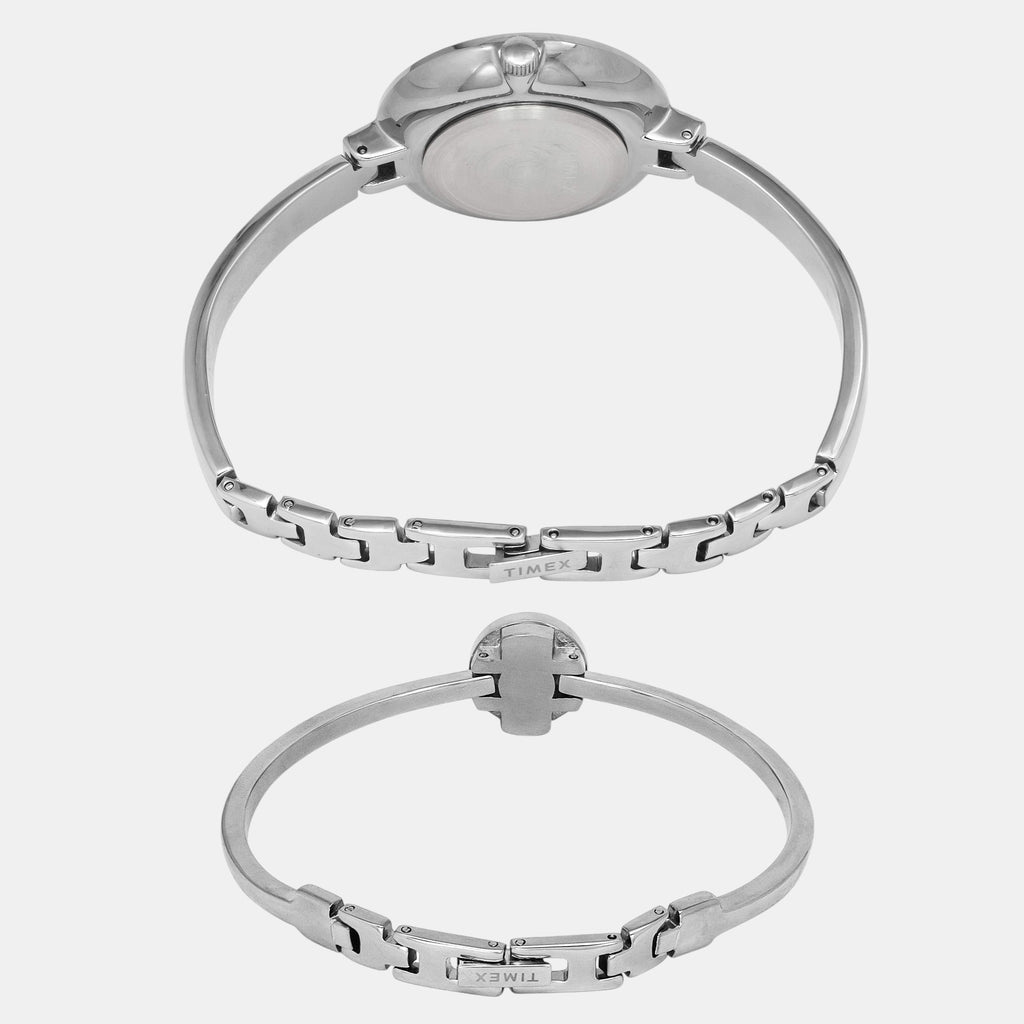 Fria Women Quartz Pink Dial Analog Brass Watch TWEL18500