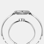 Fria Women Quartz Pink Dial Analog Brass Watch TWEL18500