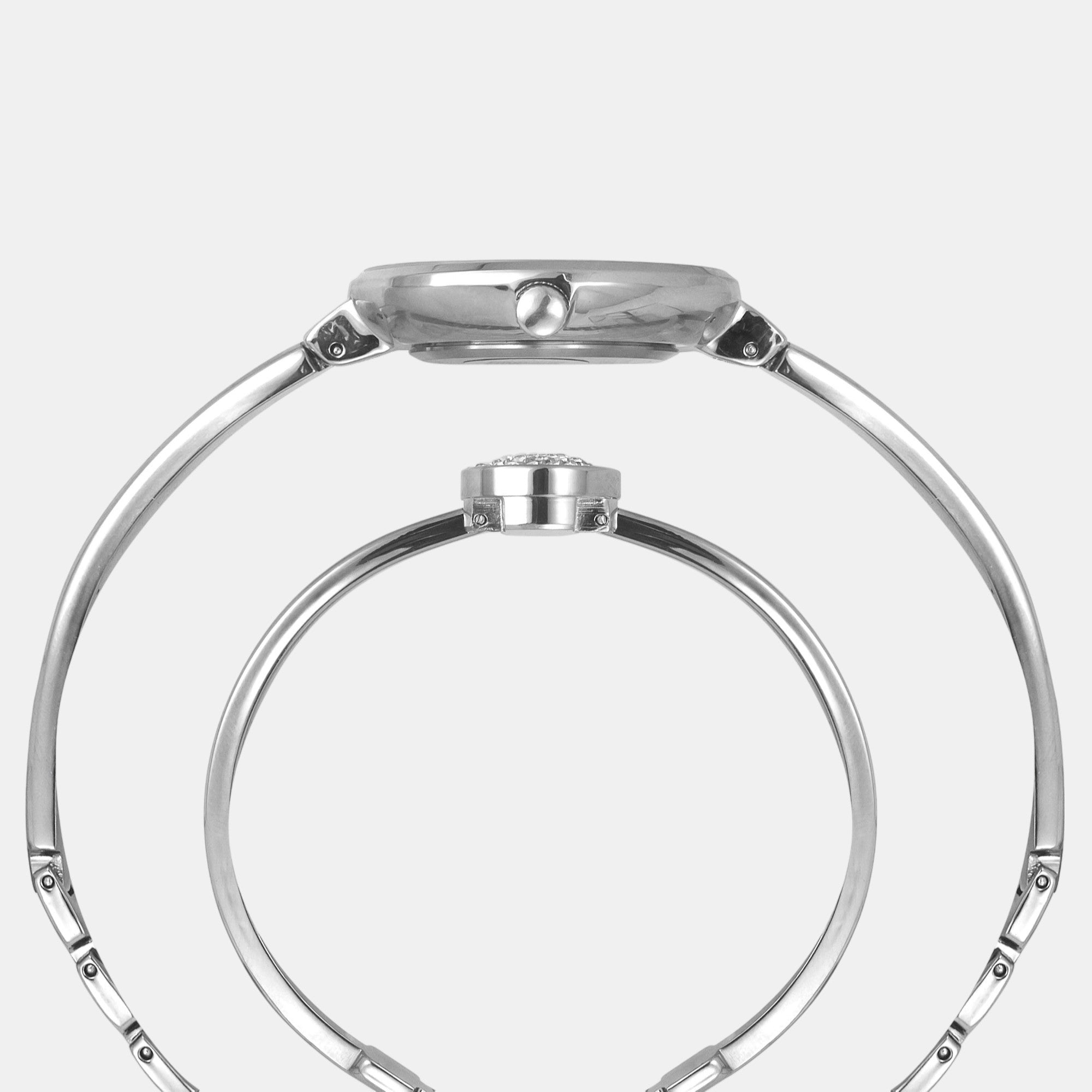 Fria Women Quartz Pink Dial Analog Brass Watch TWEL18500