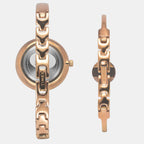 Fria Women Quartz Rose Gold Dial Analog Brass Watch TWEL18502