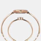 Fria Women Quartz Rose Gold Dial Analog Brass Watch TWEL18502