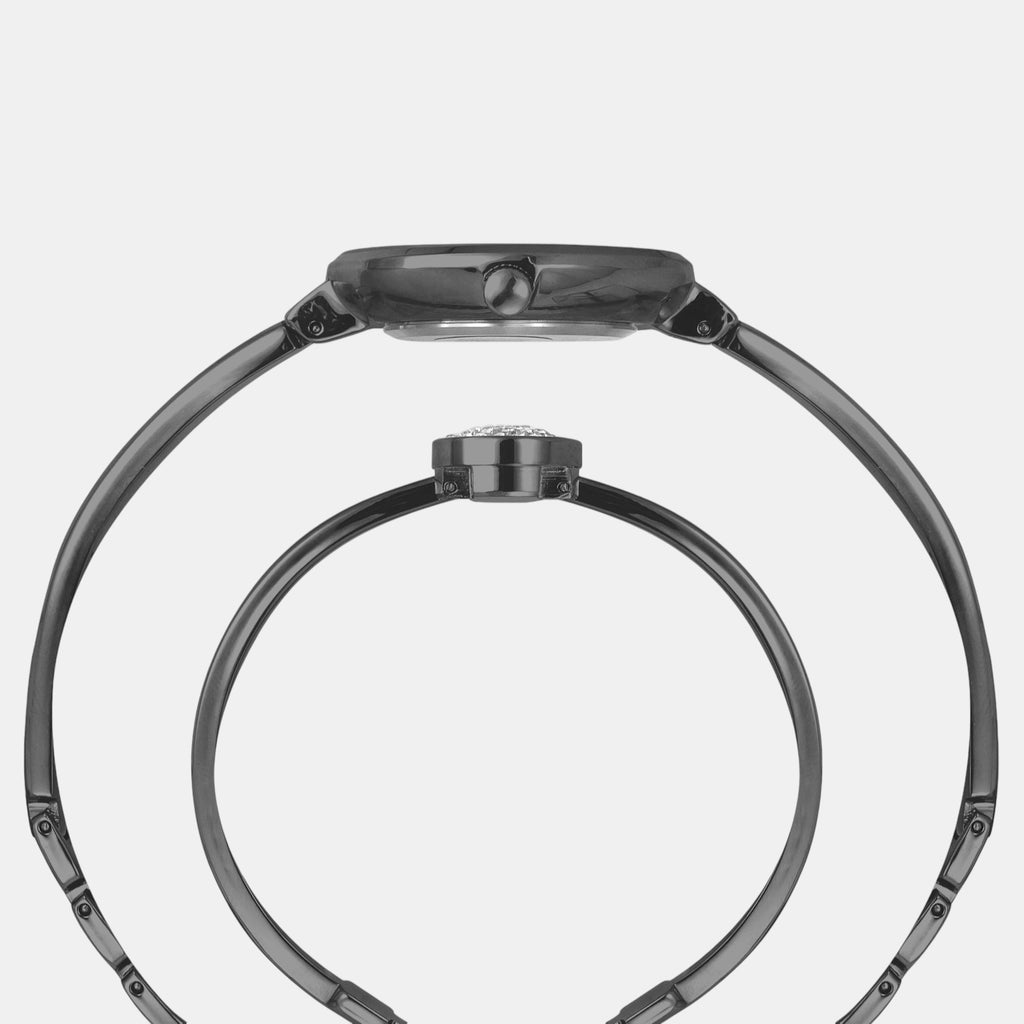 Fria Women Quartz Green Dial Analog Brass Watch TWEL18503