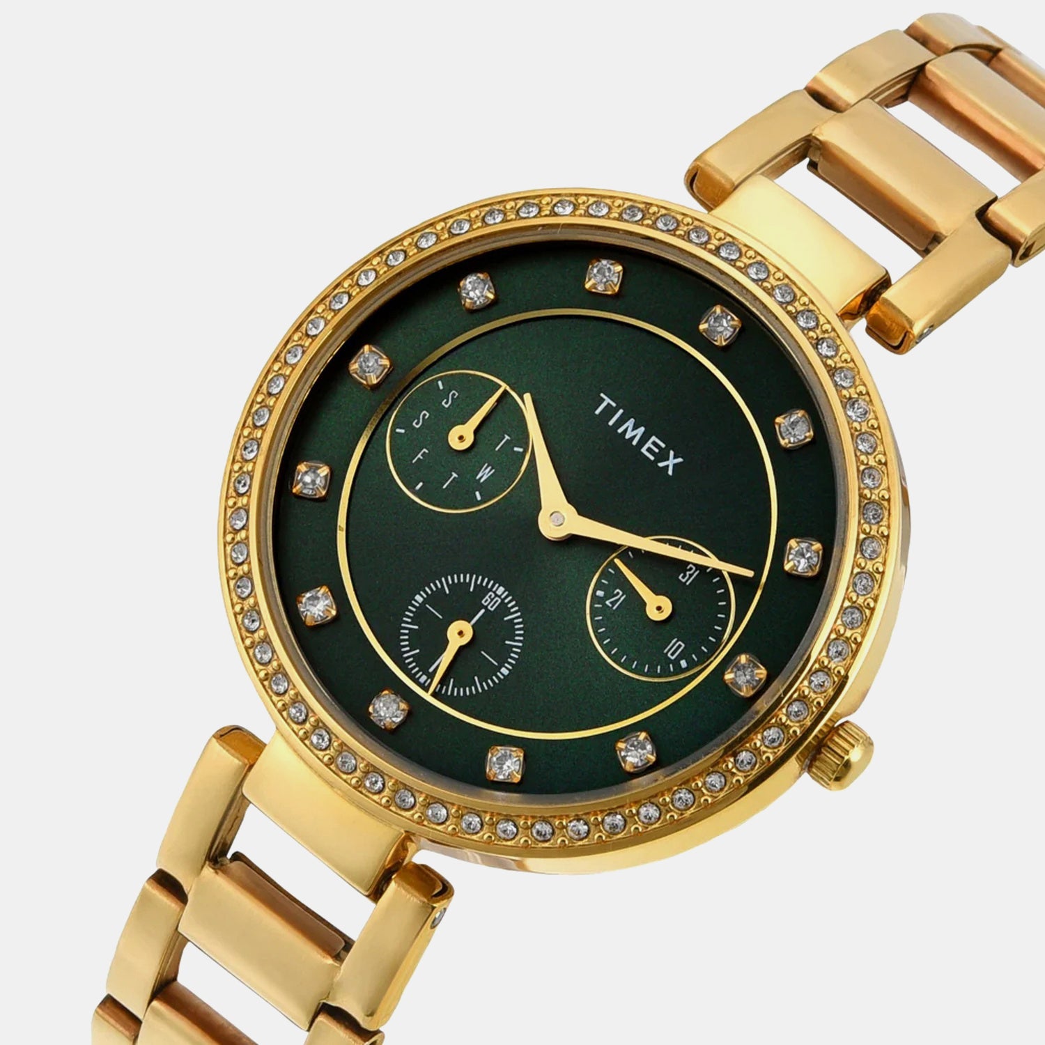Trendline Women Quartz Dial Multi-Function Stainless Steel Watch TWEL18700