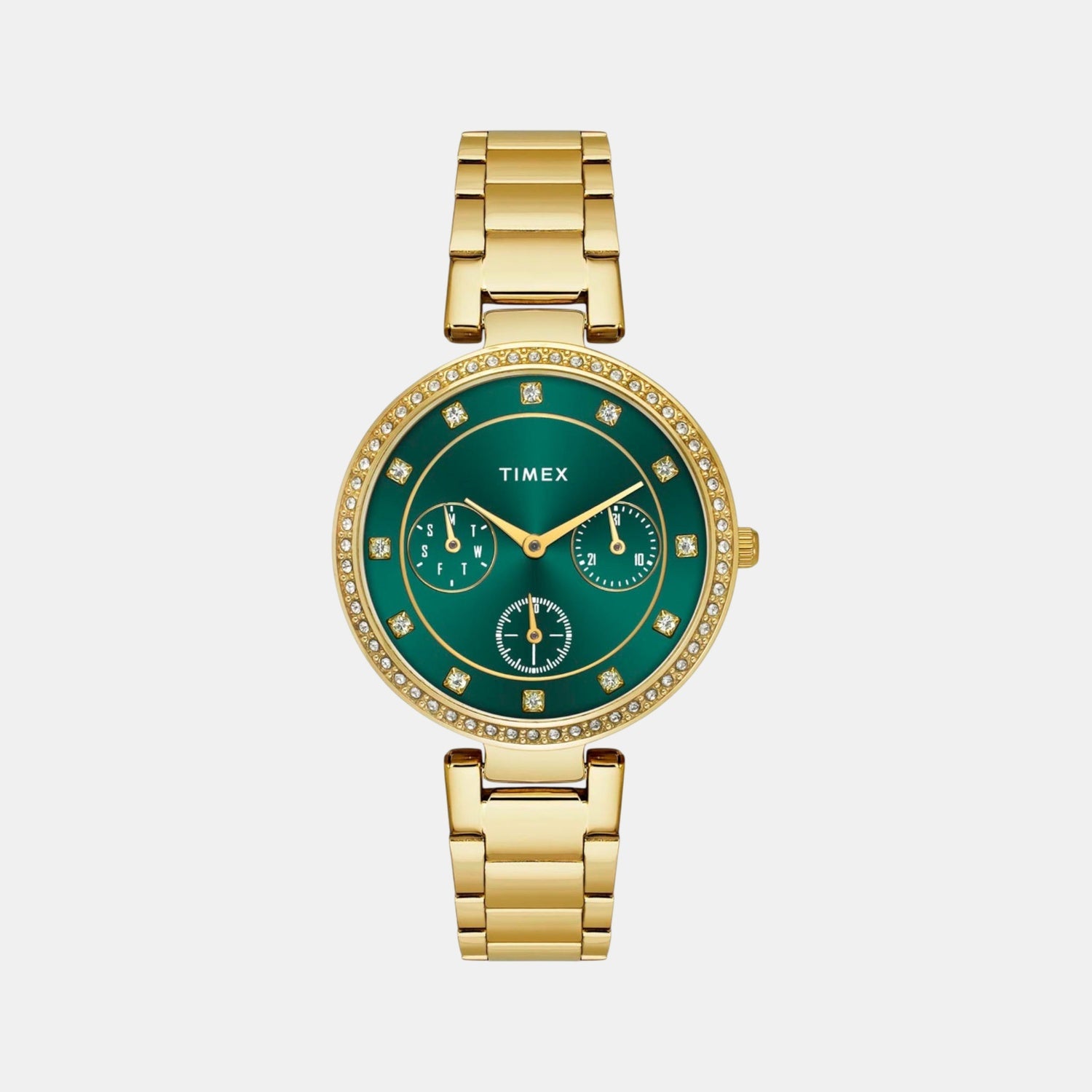 Trendline Women Quartz Dial Multi-Function Stainless Steel Watch TWEL18700