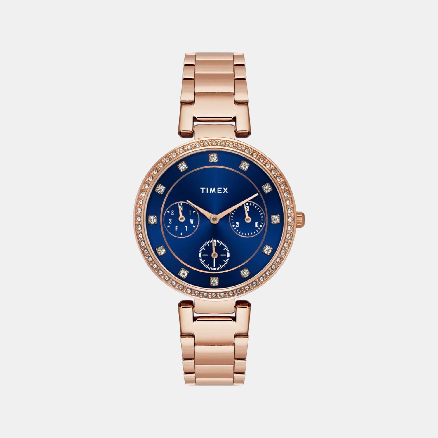 Trendline Women Quartz Dial Multi-Function Stainless Steel Watch ...