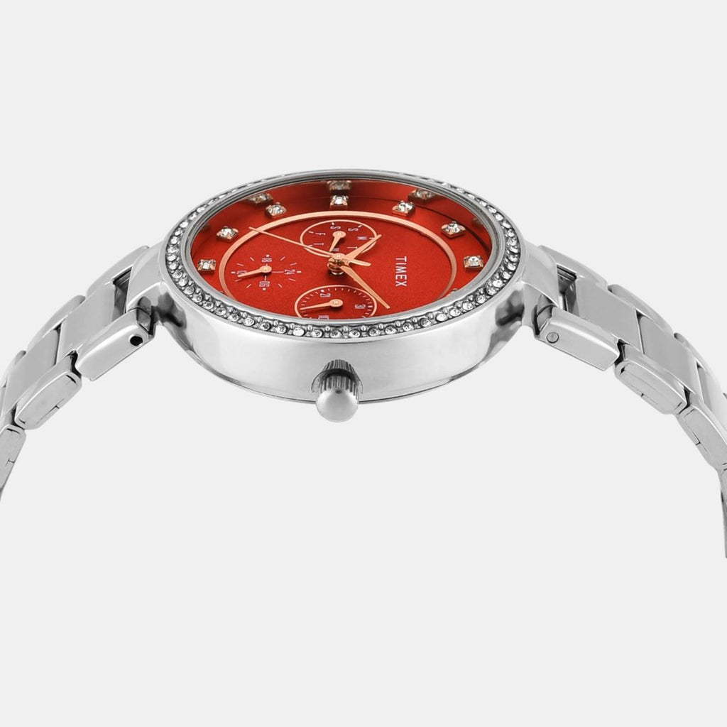 Trendline Women Quartz Dial Multi-Function Stainless Steel Watch TWEL18704