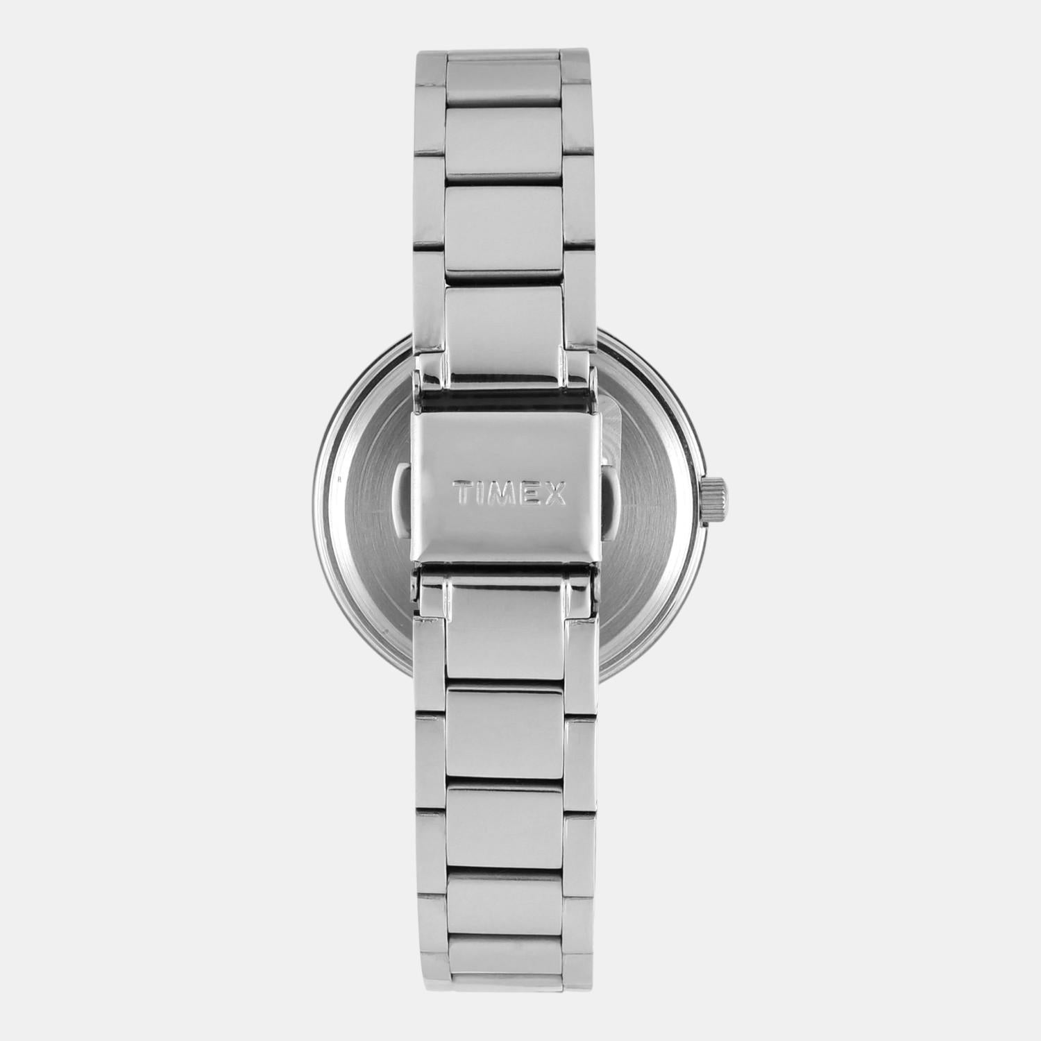 Fashion Women Quartz Red Dial Multi-Function Stainless Steel Watch TWEL18704