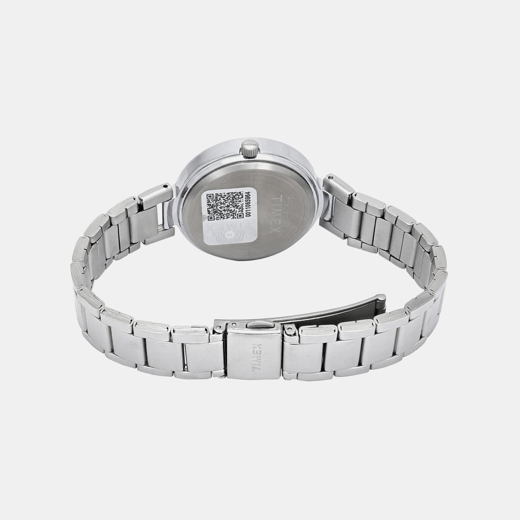 Fashion Women Quartz Teal Dial Multi-Function Stainless Steel Watch TWEL18706