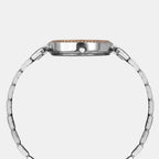 Fashion Women Quartz Teal Dial Multi-Function Stainless Steel Watch TWEL18706