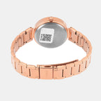 Fashion Women Quartz Pink Dial Multi-Function Stainless Steel Watch TWEL18707