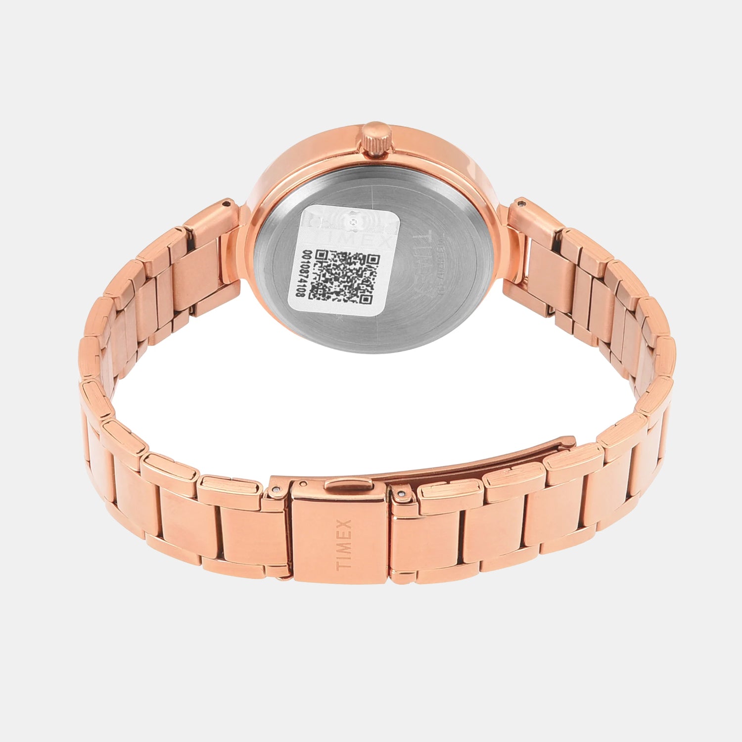 Fashion Women Quartz Pink Dial Multi-Function Stainless Steel Watch TWEL18707