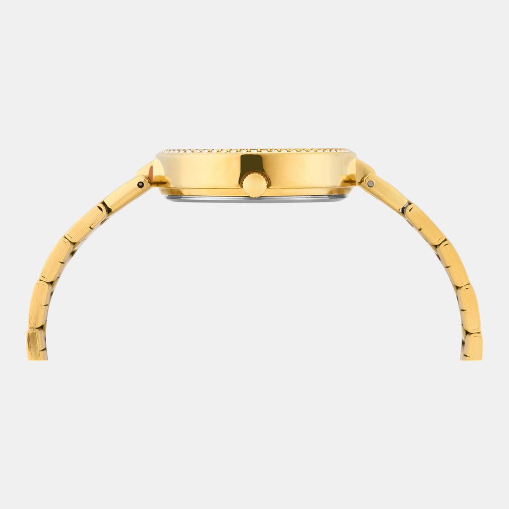 Fashion Women Quartz Green Dial Multi-Function Stainless Steel Watch TWEL18708