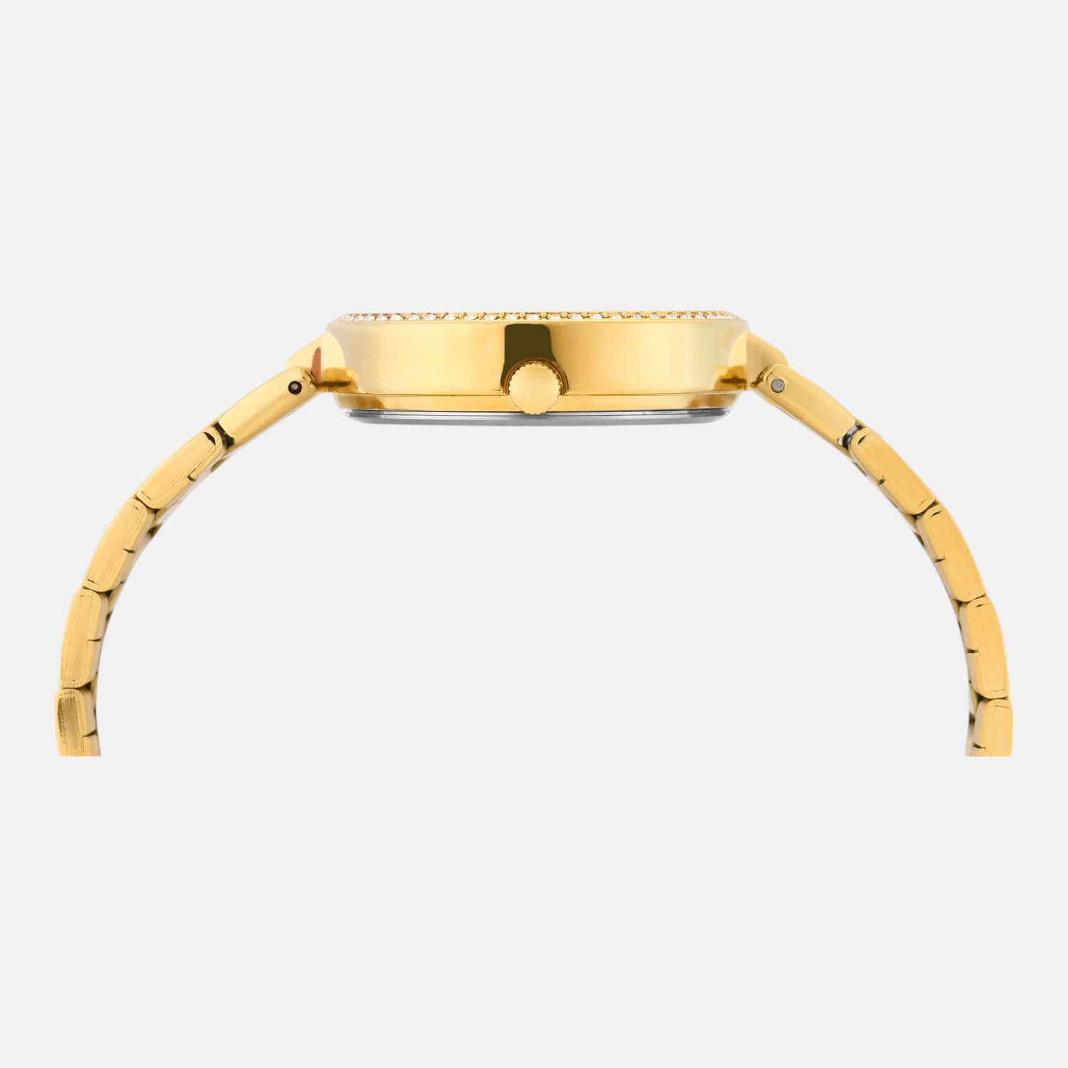 Fashion Women Quartz Green Dial Multi-Function Stainless Steel Watch TWEL18708