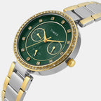Trendline Women Quartz Green Dial Analog Stainless Steel Watch TWEL18710