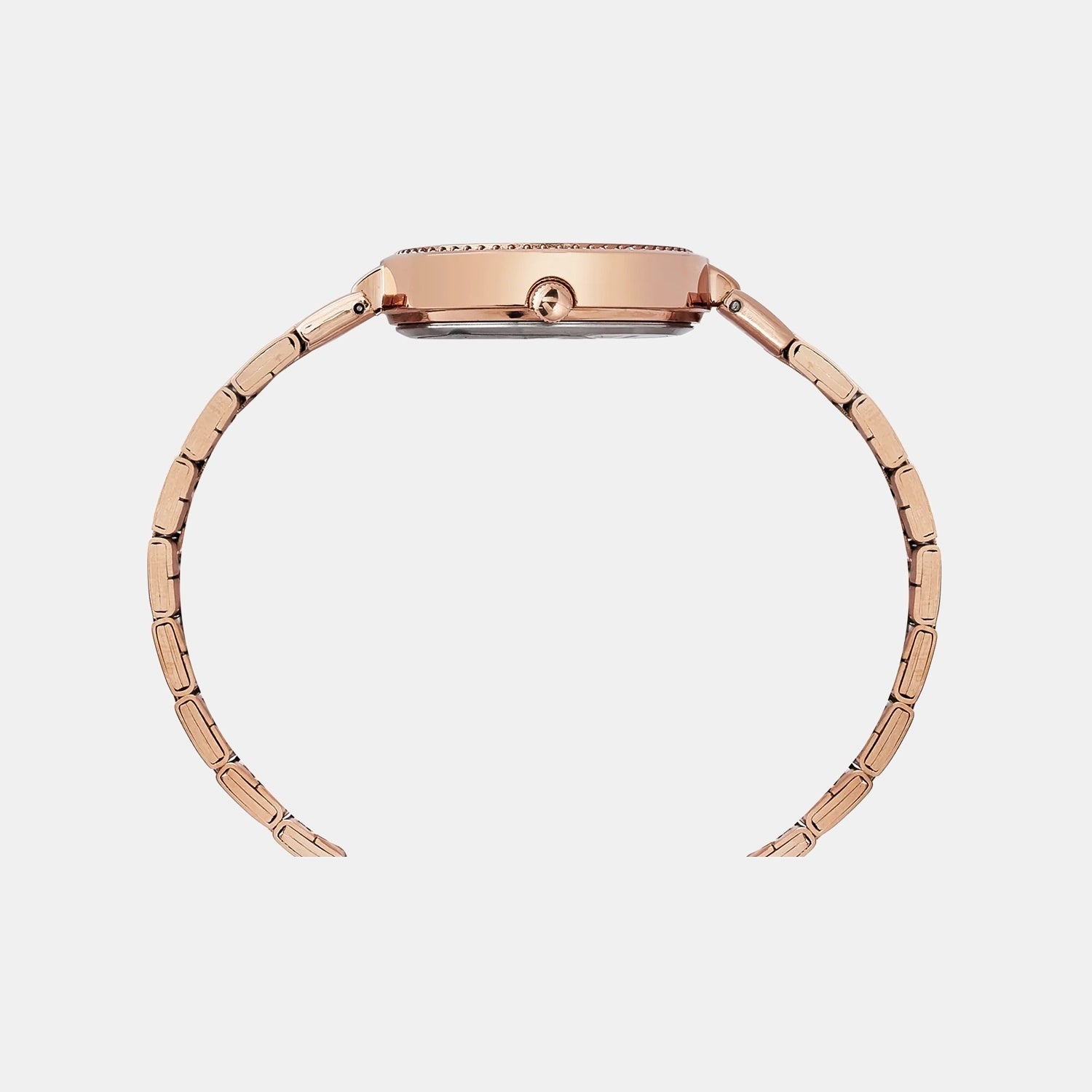 Trendline Women Quartz Brown Dial Multi-Function Stainless Steel Watch TWEL18721