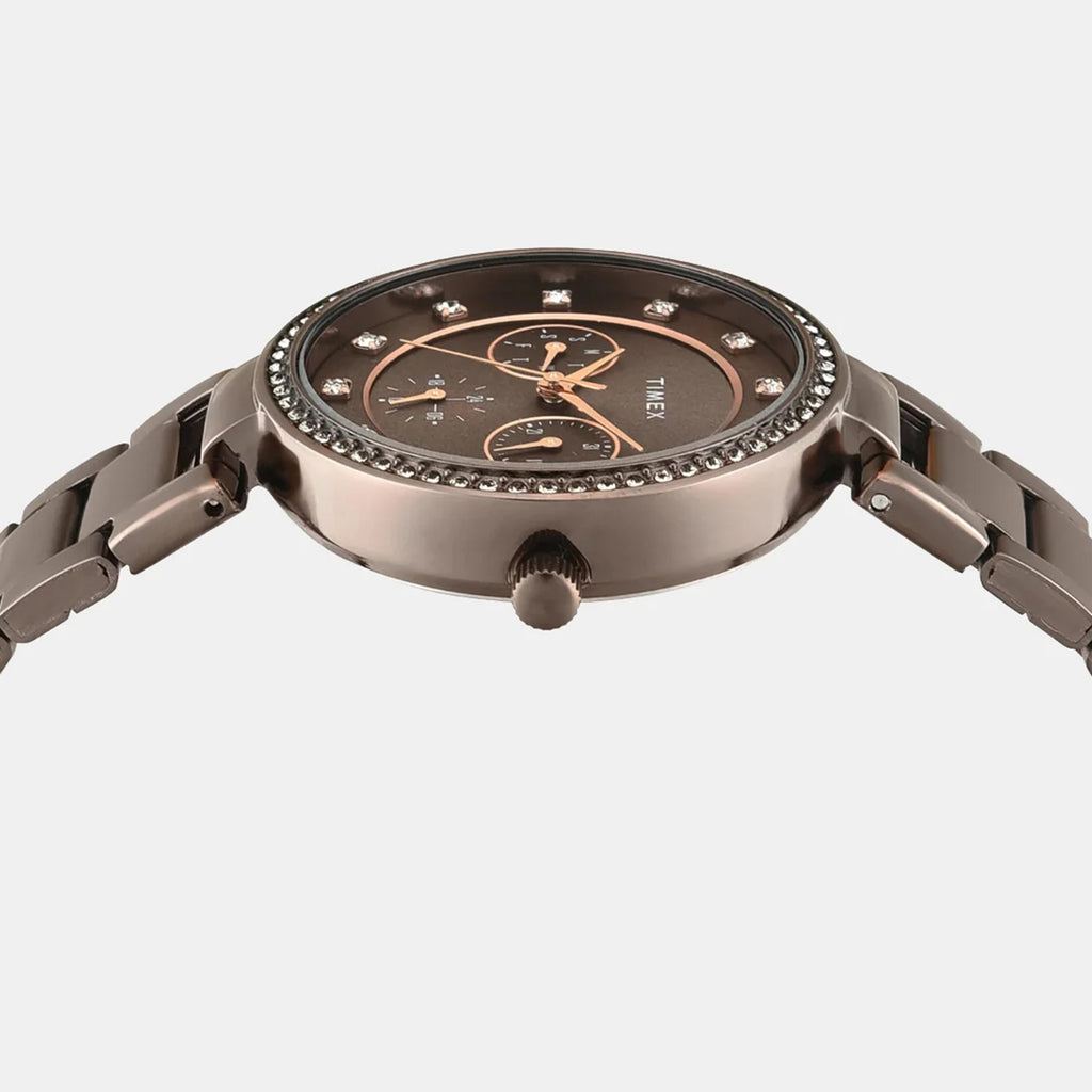 Trendline Women Quartz Dial Multi-Function Stainless Steel Watch TWEL18722