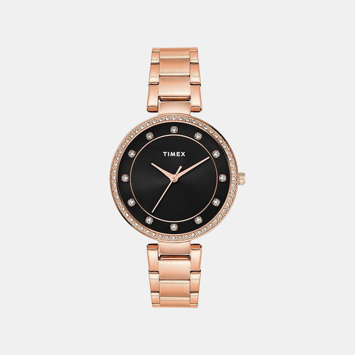 Trendline Women Quartz Black Dial Analog Stainless Steel Watch TWEL18725