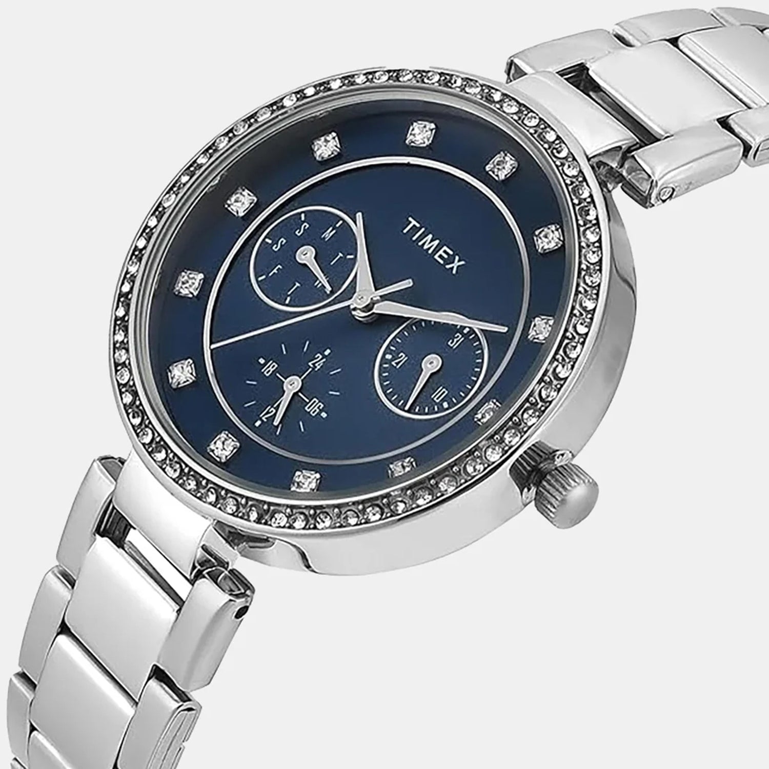 Trendline Women Quartz Dial Multi-Function Stainless Steel Watch TWEL18729