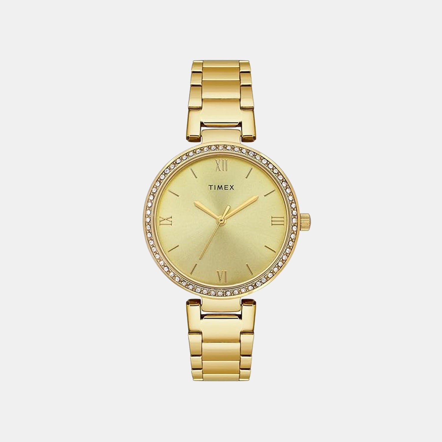 Trendline Women Quartz Champagne Dial Analog Stainless Steel Watch TWEL18732