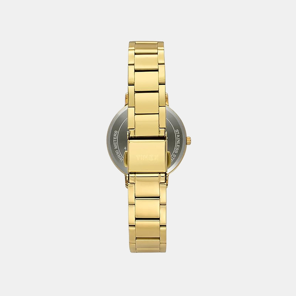 Trendline Women Quartz Champagne Dial Analog Stainless Steel Watch TWEL18732