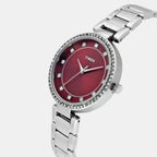 Trendline Women Quartz Red Dial Analog Stainless Steel Watch TWEL18732