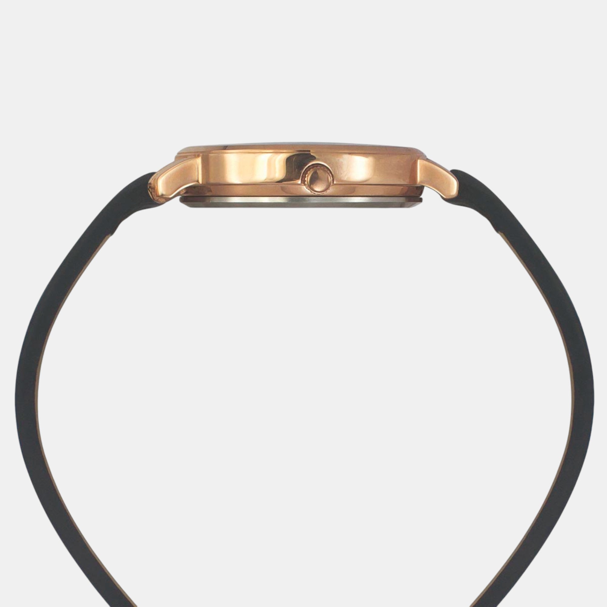 Fashion Women Quartz Black Dial Analog Leather Watch TWEL19101