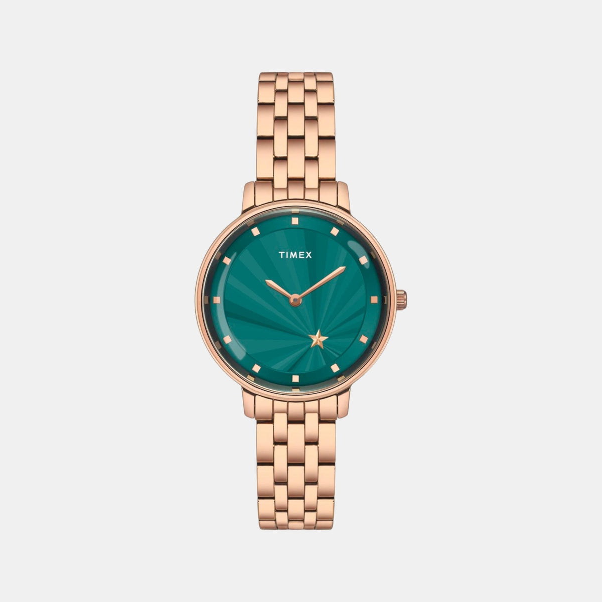 Trendline Women Quartz Green Dial Analog Stainless Steel Watch TWEL19103
