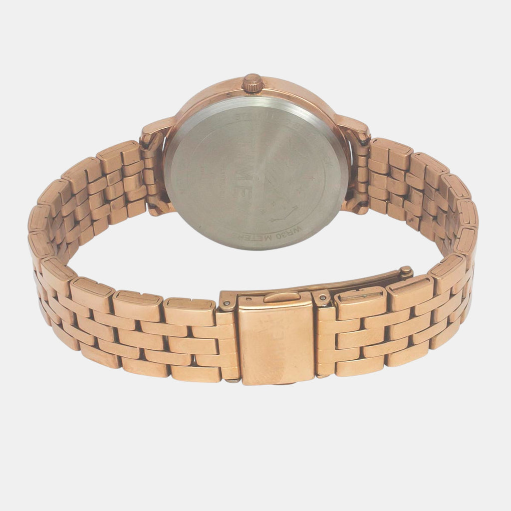 Fashion Women Quartz Green Dial Analog Stainless Steel Watch TWEL19103