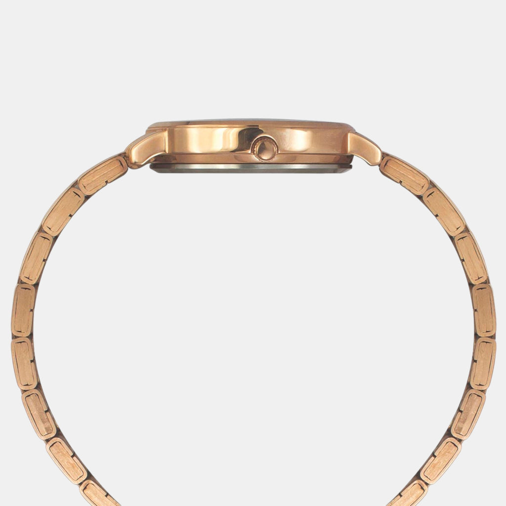 Fashion Women Quartz Green Dial Analog Stainless Steel Watch TWEL19103