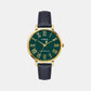 Fashion Women Quartz Green Dial Analog Leather Watch TWEL19104