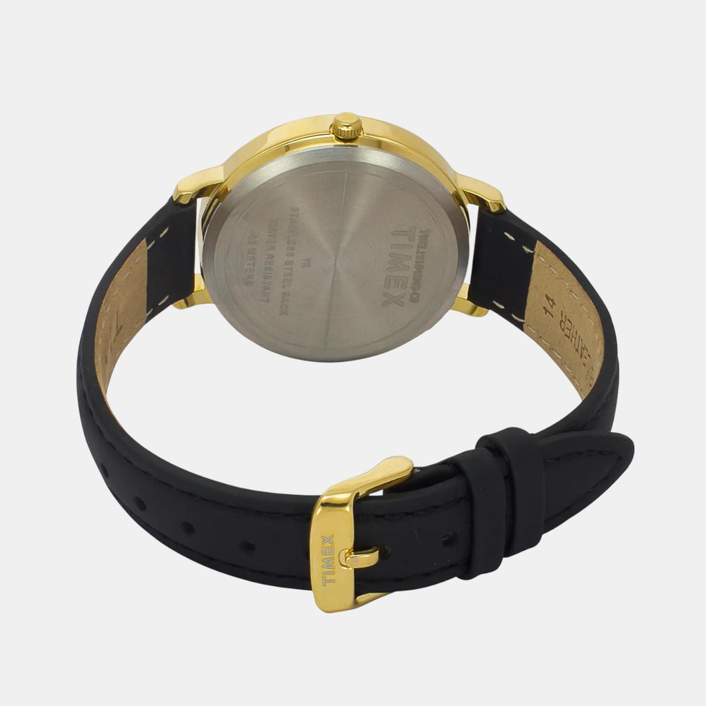 Fashion Women Quartz Green Dial Analog Leather Watch TWEL19104