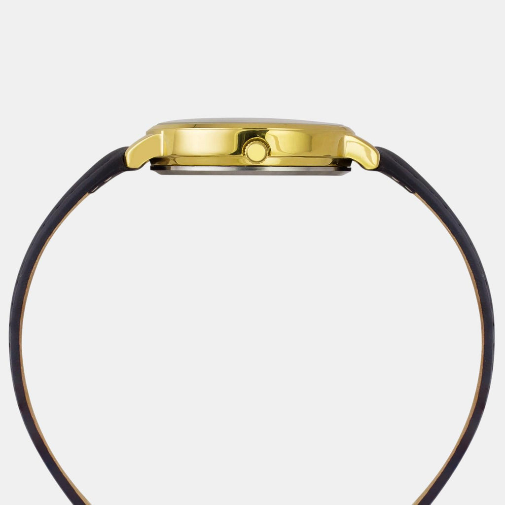 Fashion Women Quartz Green Dial Analog Leather Watch TWEL19104